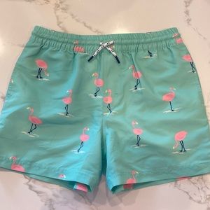 BNWT The Beaufort Bonnet Company Flamingo Swim Trunks